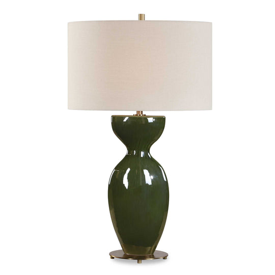 Curhan Green Glaze Table Lamp