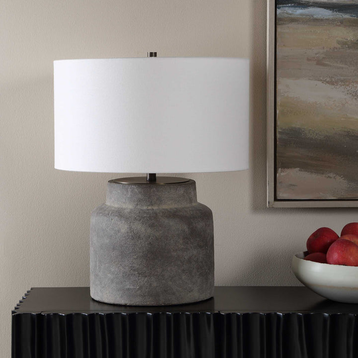 Benedet Gray Wash Table Lamp