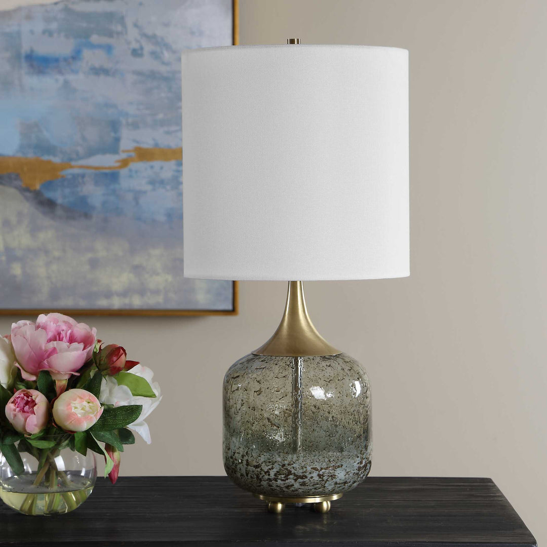 Glenn Mottled Glass Table Lamp