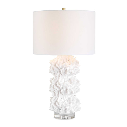 Cambre White Coral Table Lamp