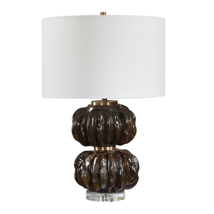 Jaudon Stacked Bronze Table Lamp