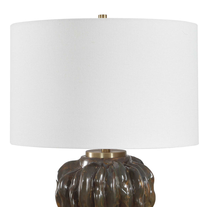 Jaudon Stacked Bronze Table Lamp
