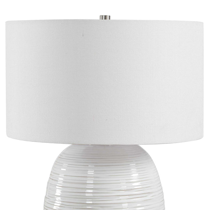 Alkman White Glaze Table Lamp