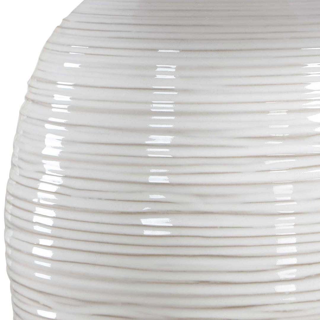 Alkman White Glaze Table Lamp