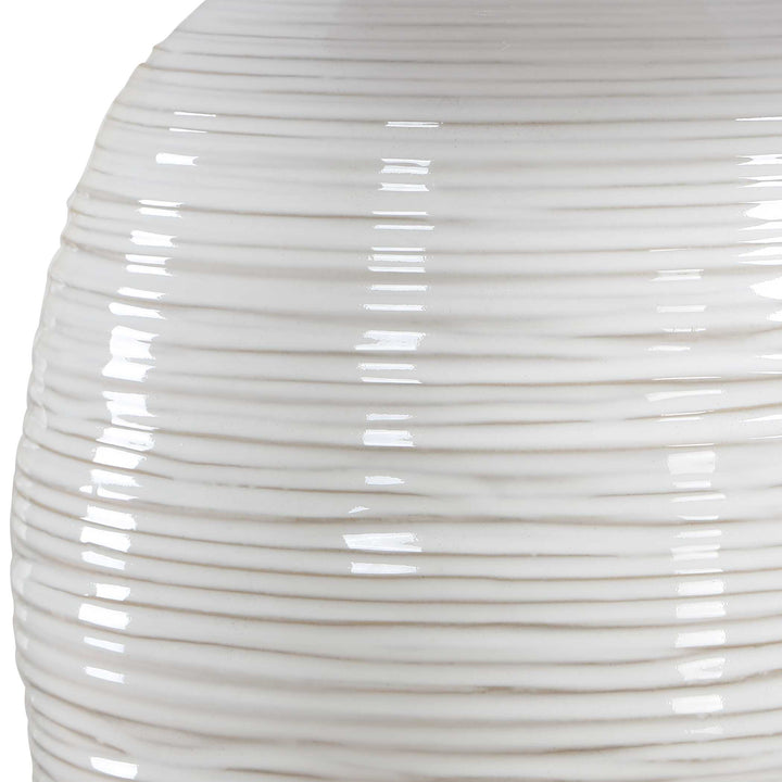 Alkman White Glaze Table Lamp