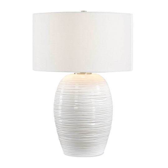 Alkman White Glaze Table Lamp