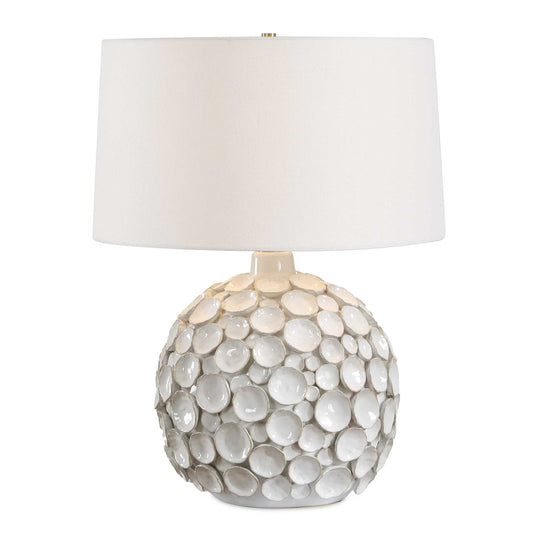 Hartley White Petal Table Lamp