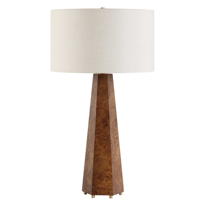 McCaffrey Tapered Burl Table Lamp