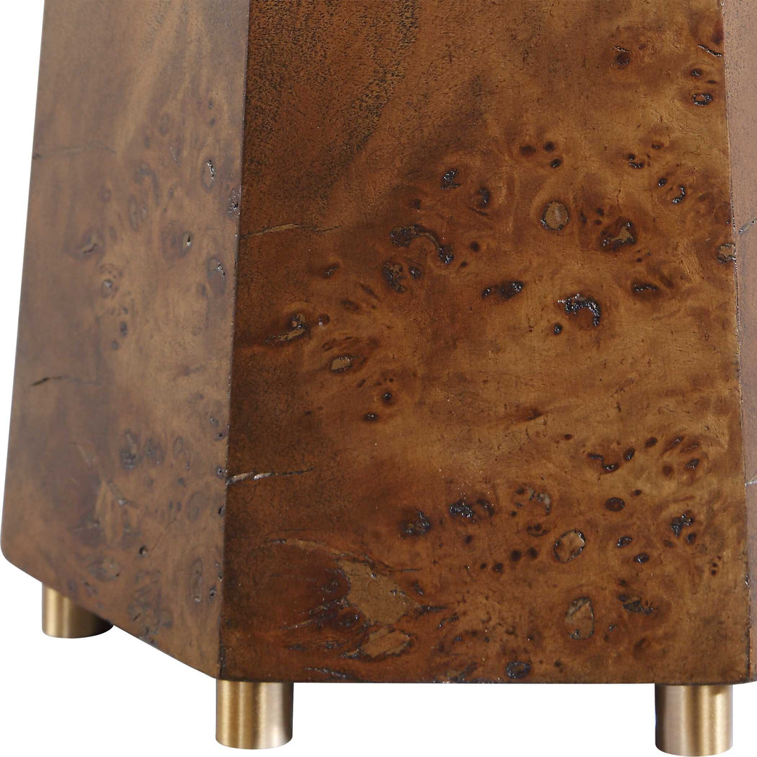 McCaffrey Tapered Burl Table Lamp