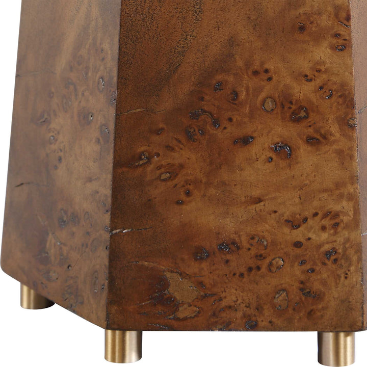 McCaffrey Tapered Burl Table Lamp