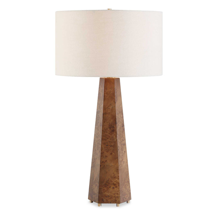 McCaffrey Tapered Burl Table Lamp