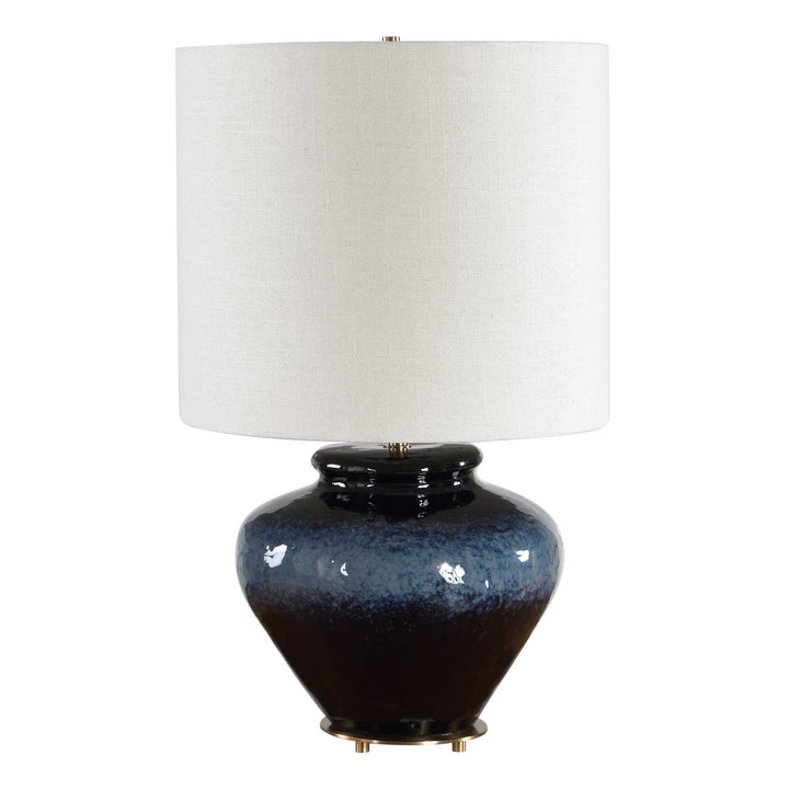 Andrus Blue Glaze Table Lamp