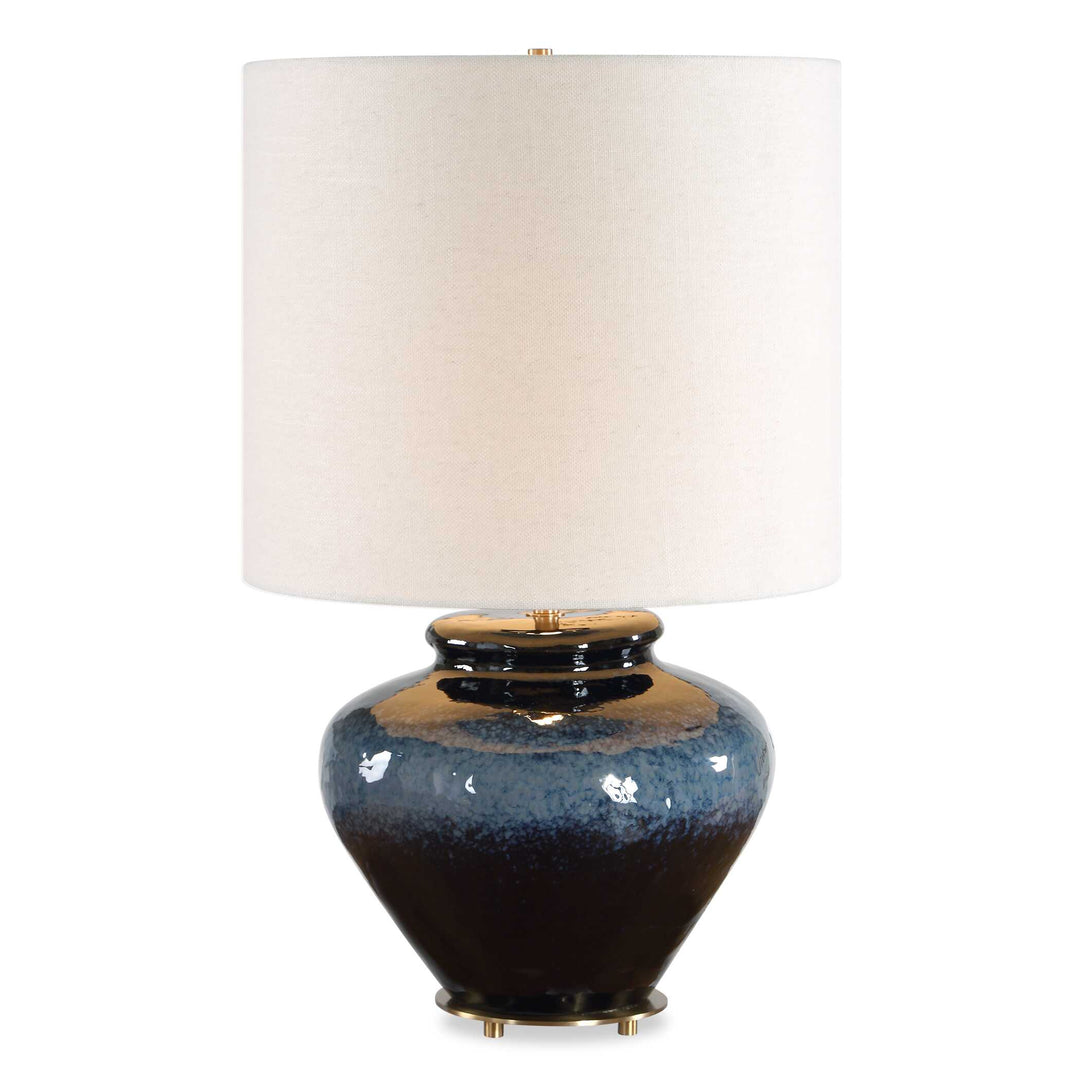 Andrus Blue Glaze Table Lamp
