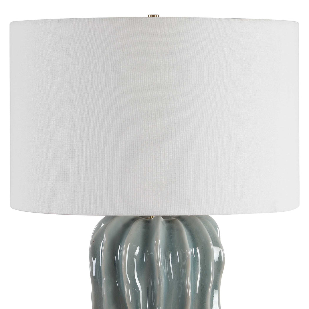 Niese Light Blue Glaze Table Lamp