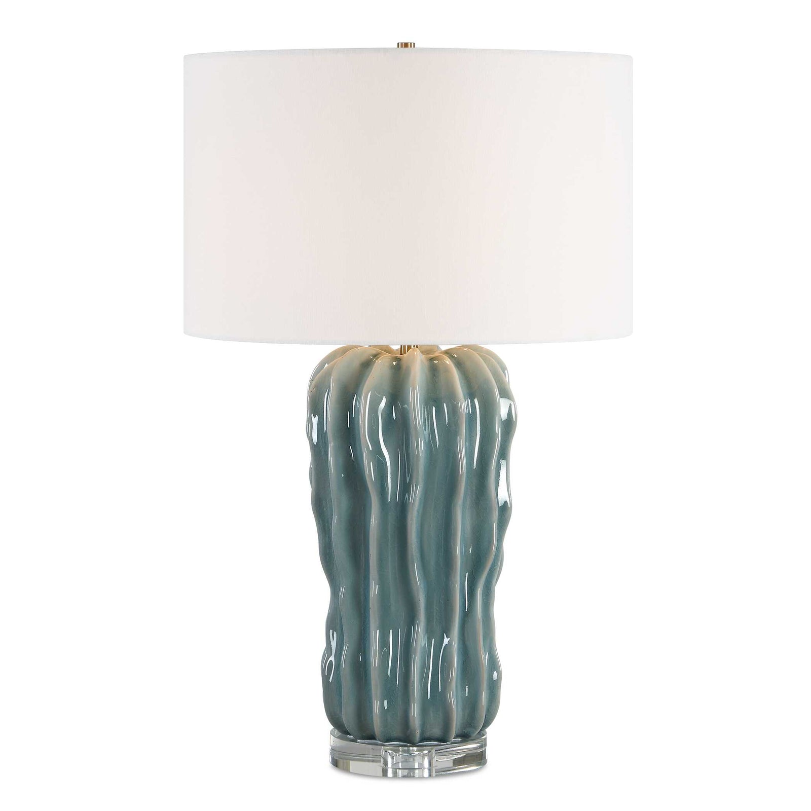 Niese Light Blue Glaze Table Lamp