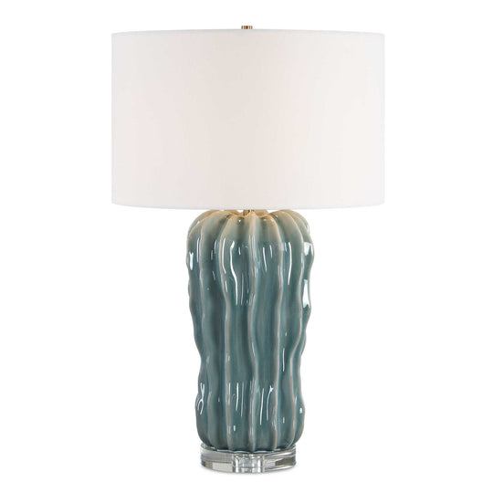 Niese Light Blue Glaze Table Lamp