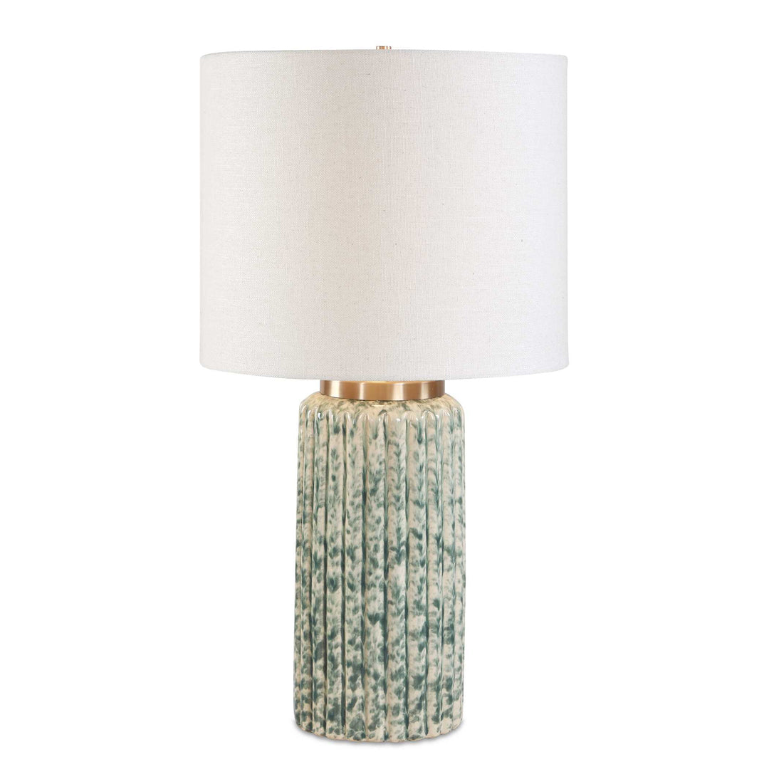 Hensley Ivory & Green Table Lamp