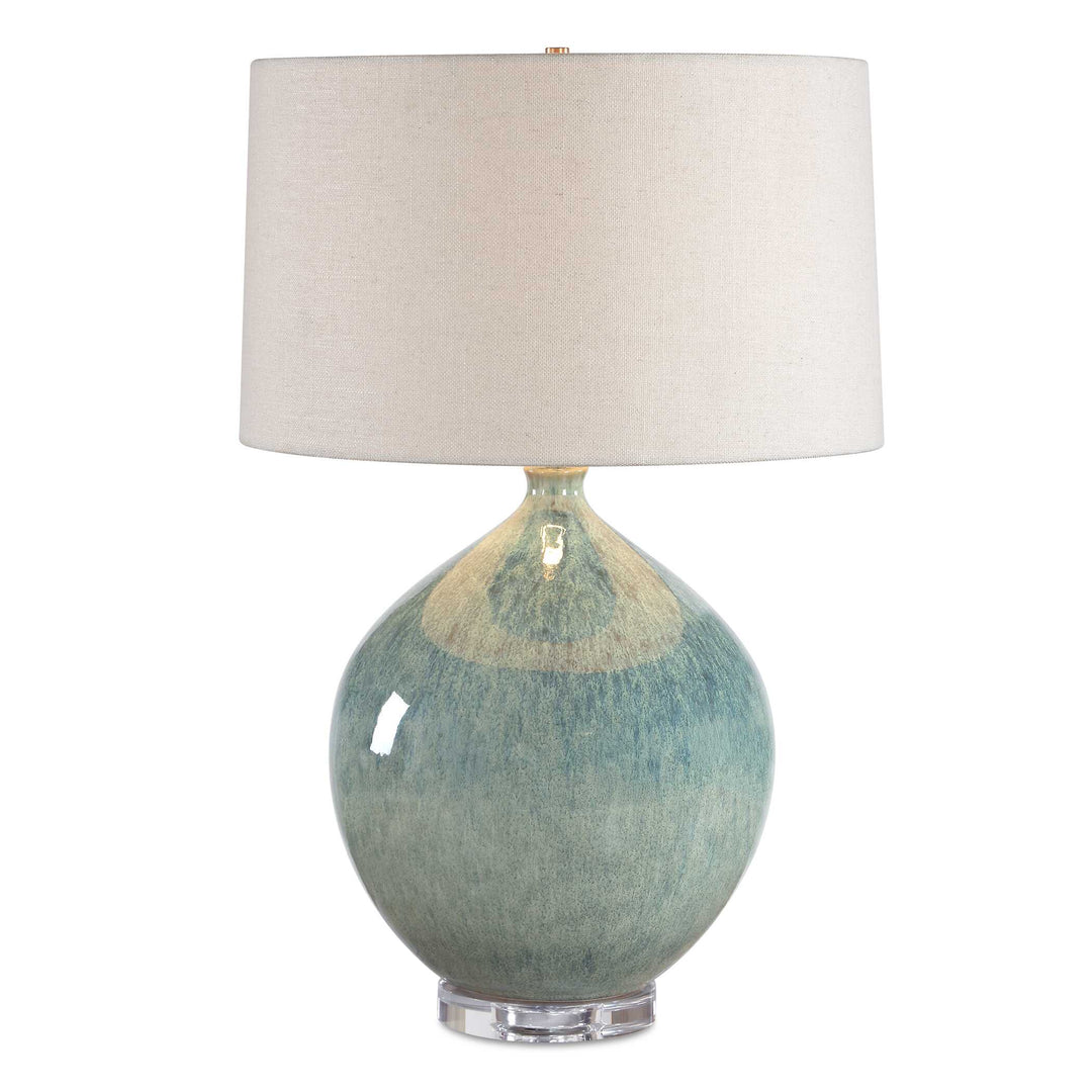 Callista Teal Blue Table Lamp