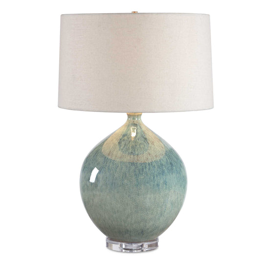 Callista Teal Blue Table Lamp
