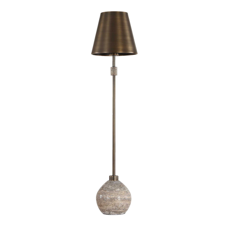 Jaycee Dark Travertine Buffet Lamp