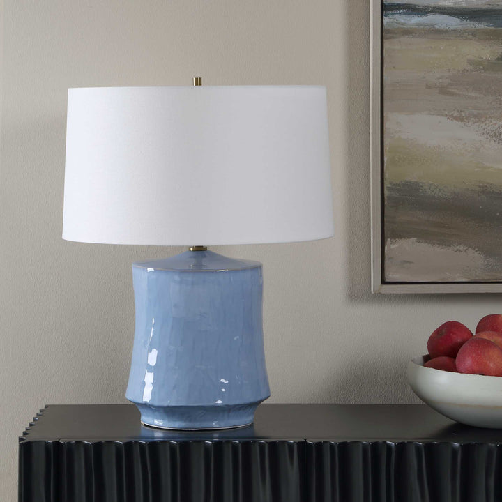 Kamara Powder Blue Table Lamp