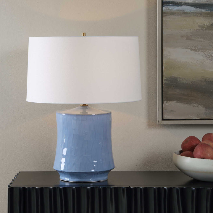 Kamara Powder Blue Table Lamp