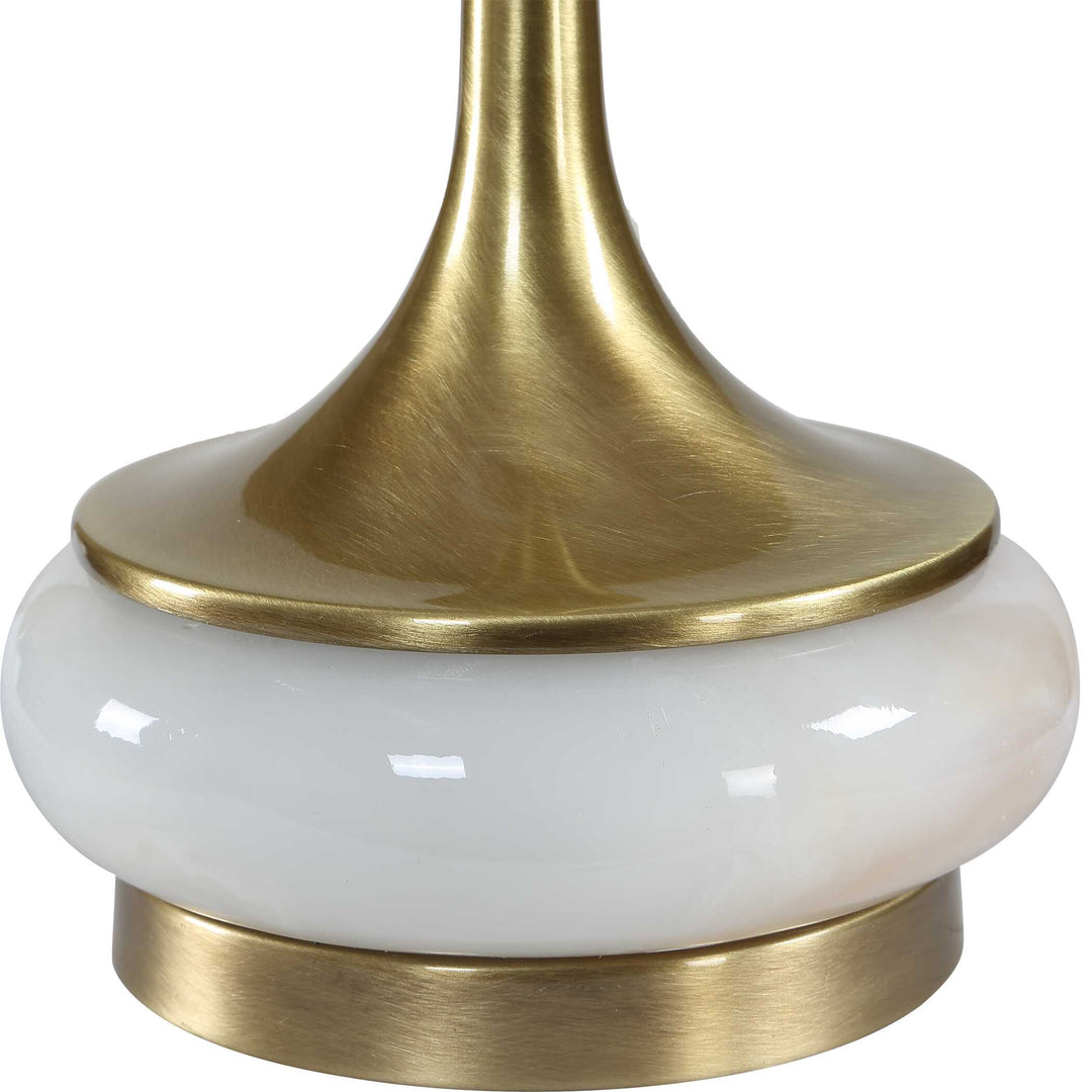 Molena Brass & Pearly Stone Table Lamp