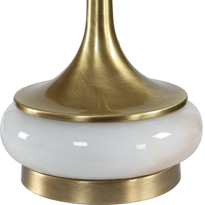 Molena Brass & Pearly Stone Table Lamp