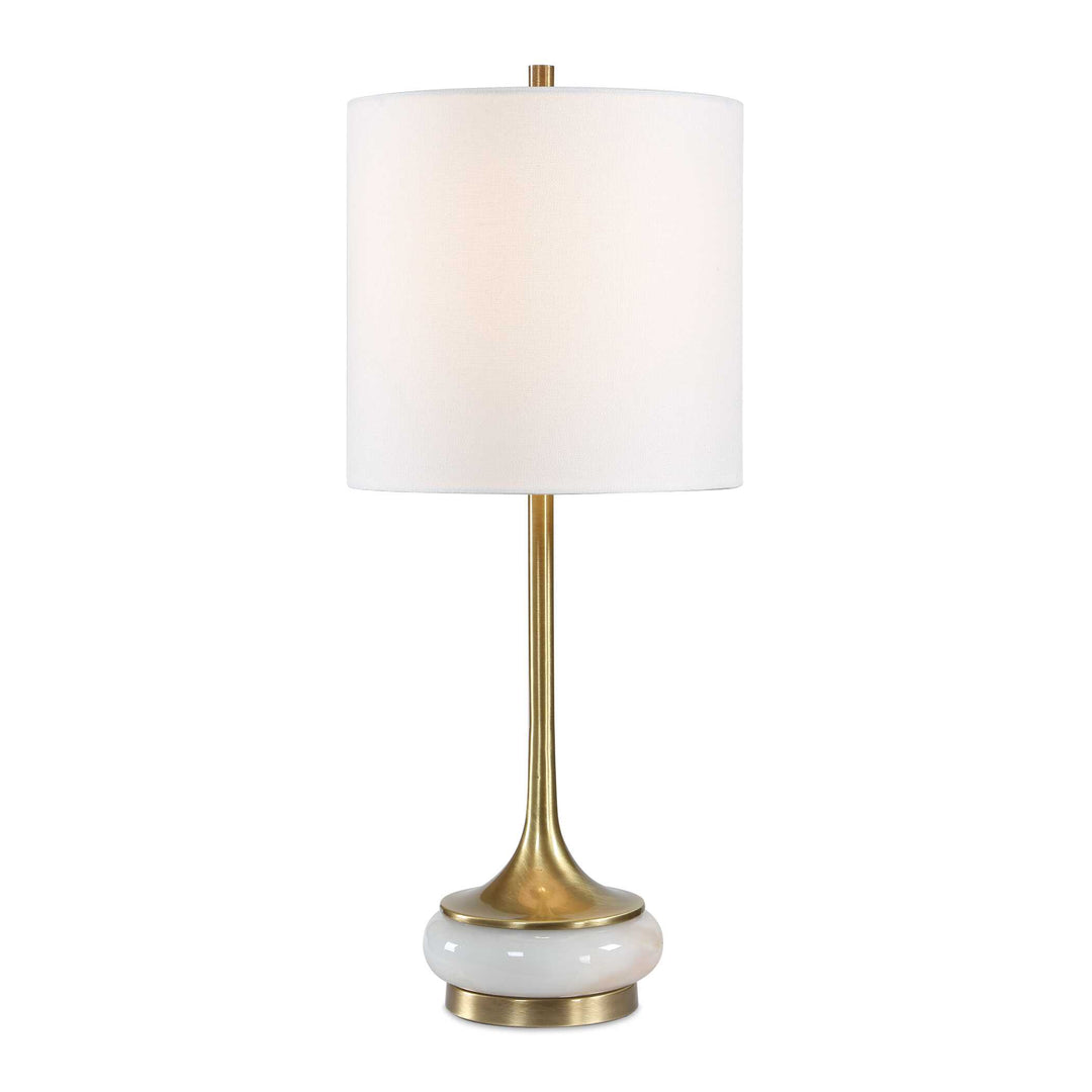 Molena Brass & Pearly Stone Table Lamp