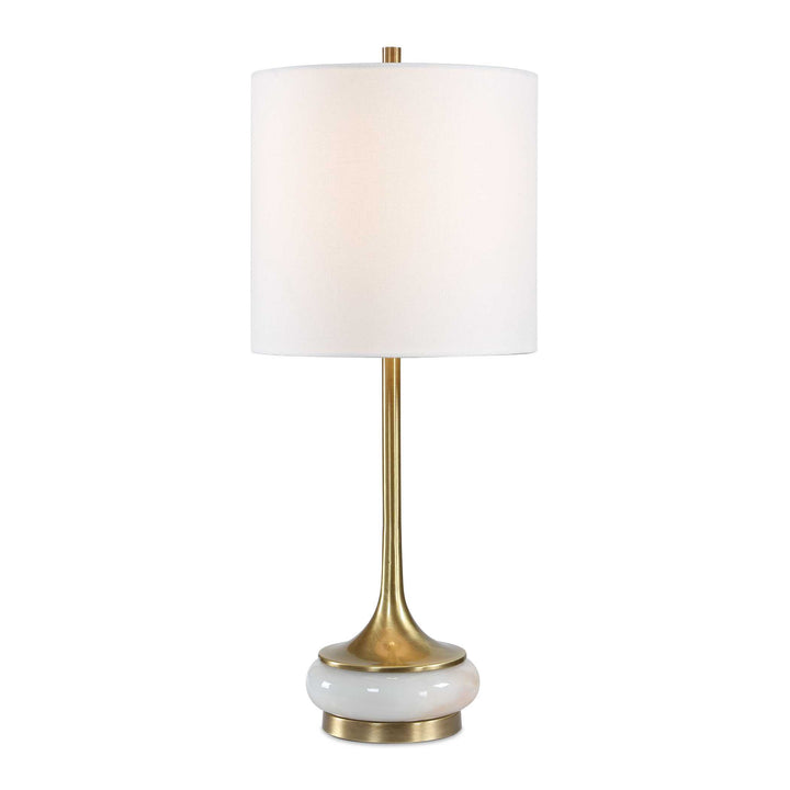 Molena Brass & Pearly Stone Table Lamp