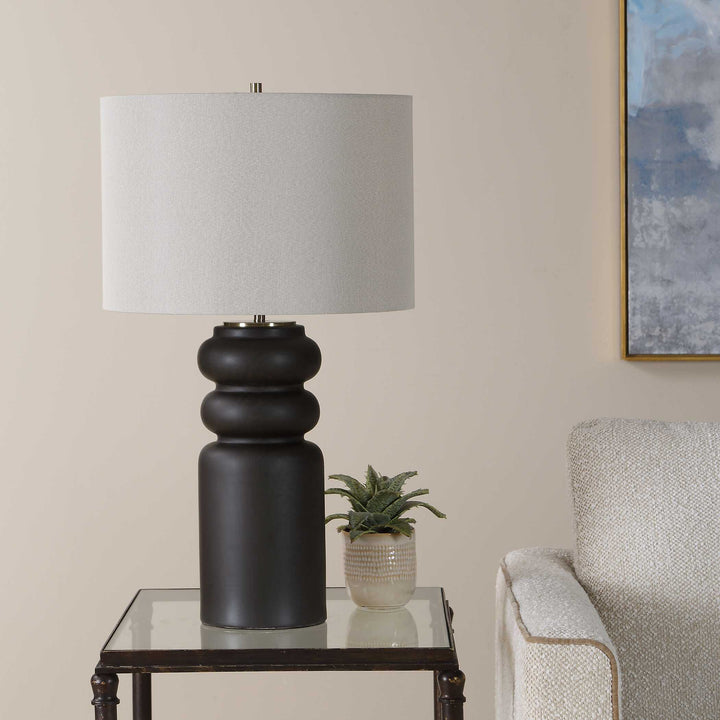 Macon Matte Black Table Lamp