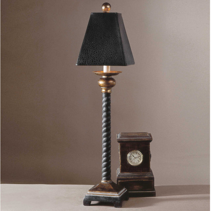 American Home Furniture Uttermost Bellcord Black Buffet Lamp