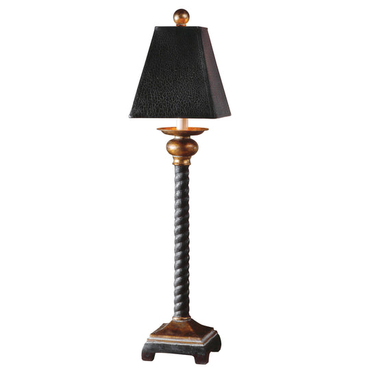 American Home Furniture Uttermost Bellcord Black Buffet Lamp