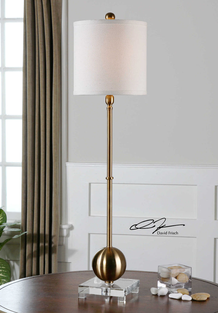 American Home Furniture Uttermost Laton Brass Buffet Lamp