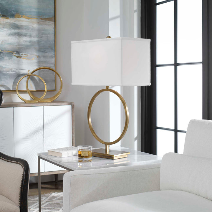 American Home Furniture Uttermost Duara Circle Table Lamp