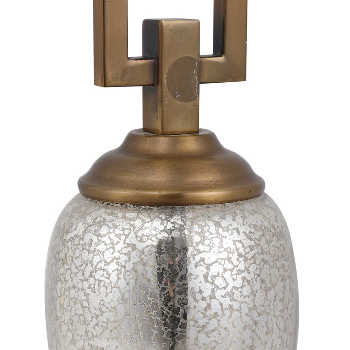 American Home Furniture Uttermost Copeland Mercury Glass Buffet Lamp