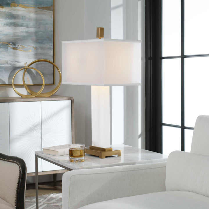 American Home Furniture Uttermost Athanas Alabaster Lamp