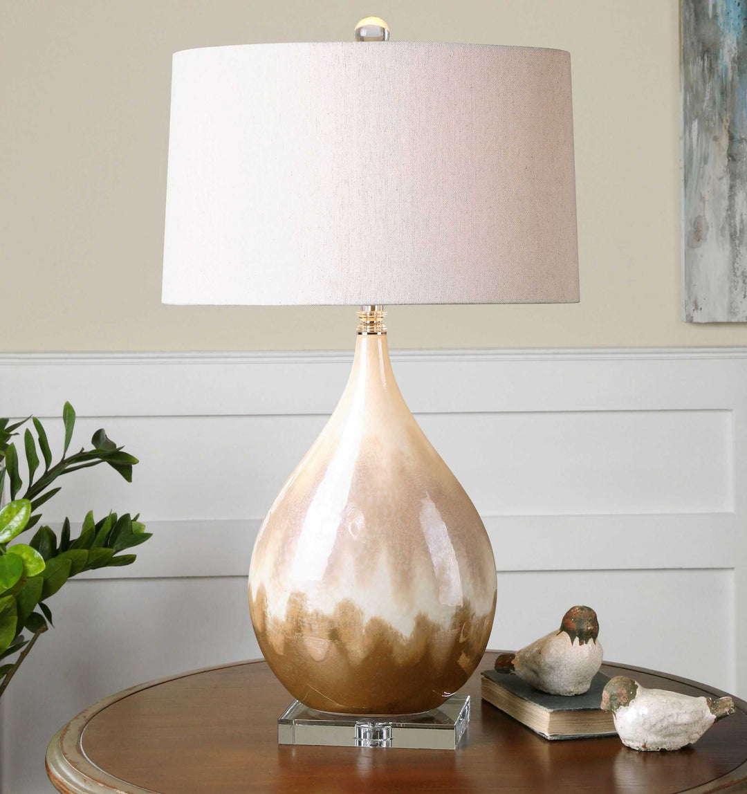 American Home Furniture Uttermost Flavian Glazed Ceramic Lamp