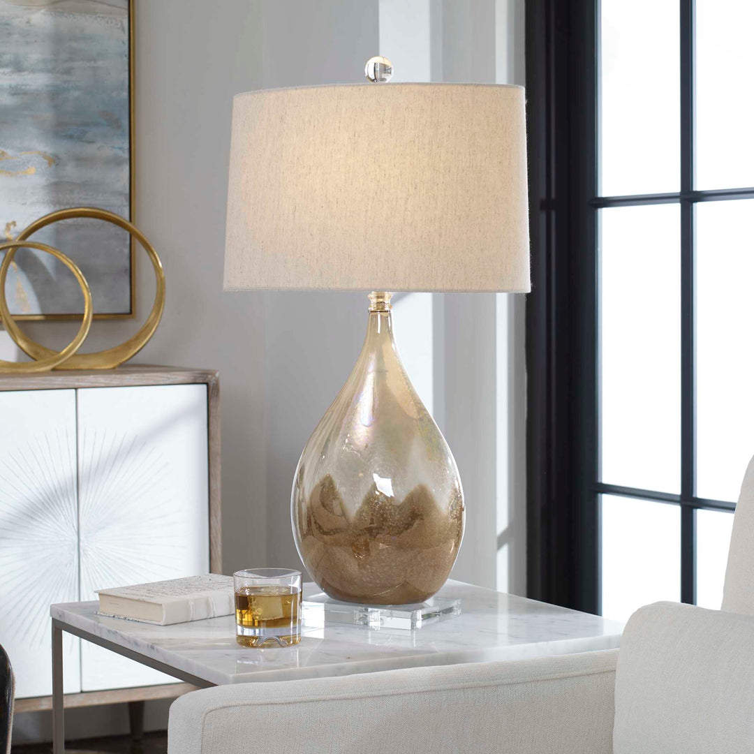 American Home Furniture Uttermost Flavian Glazed Ceramic Lamp