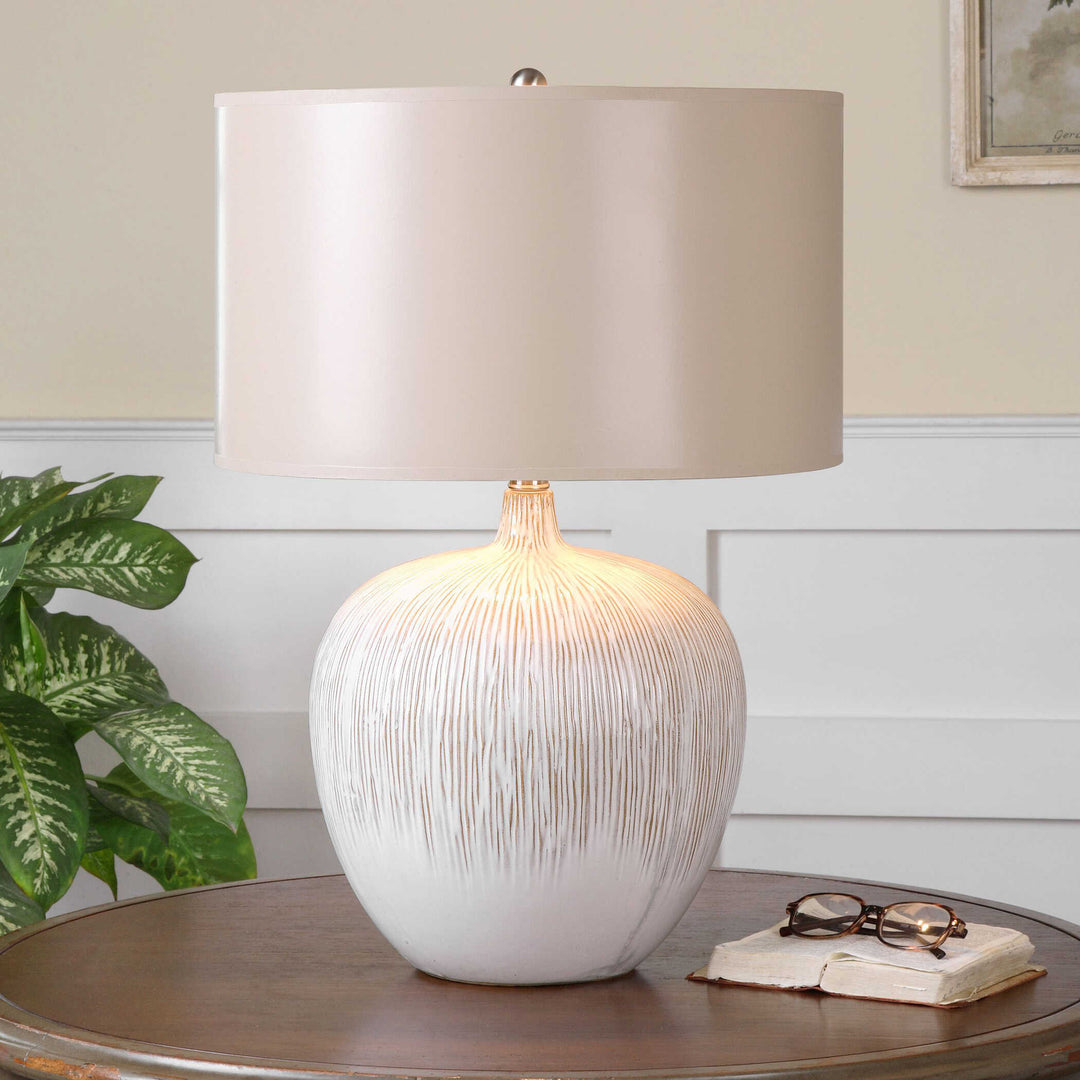 American Home Furniture Uttermost Georgios Textured Ceramic Lamp