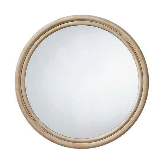 Jamie Young Riley Wood Round Wall Mirror WALL MIRRORS