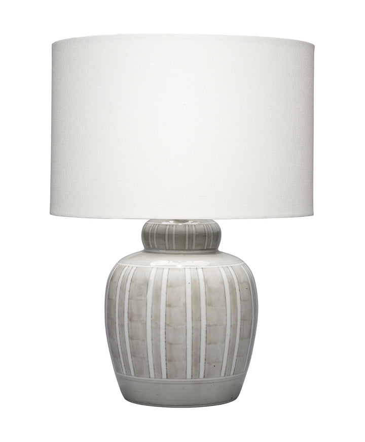Arthur Ceramic Table Lamp with Linen Shade - AmericanHomeFurniture