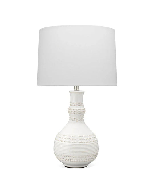 Jamie Young Droplet Ceramic Table Lamp, White TABLE LAMPS
