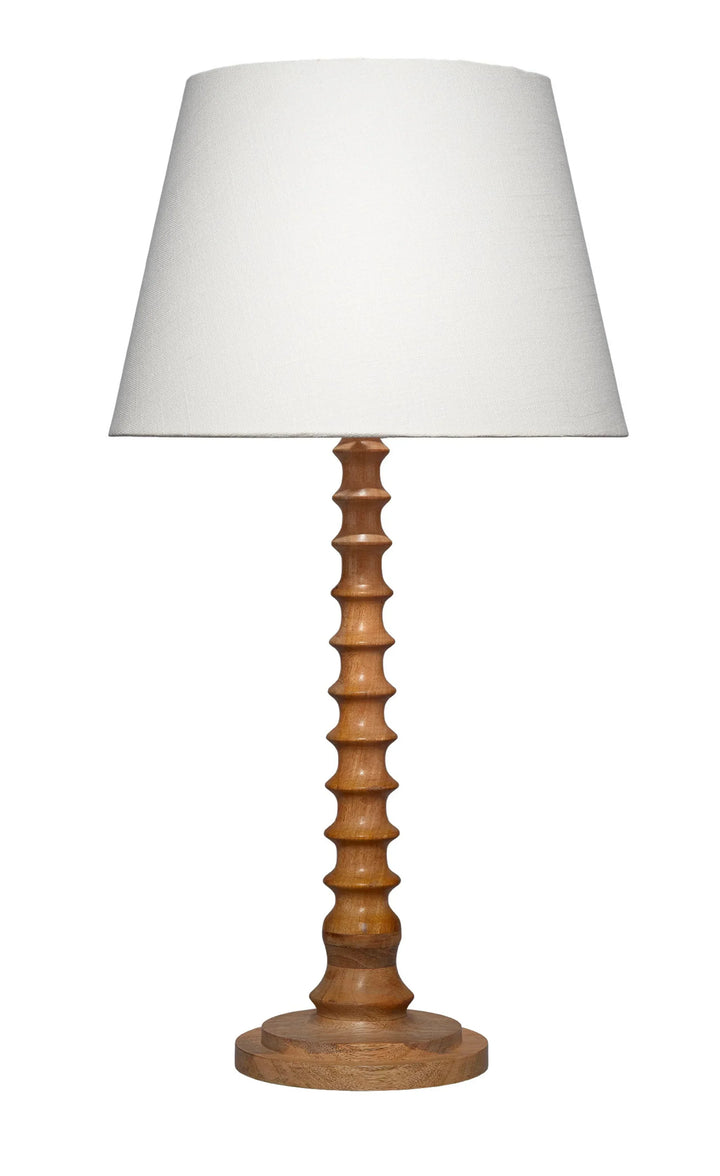 Revolution Wood Table Lamp with Linen Shade