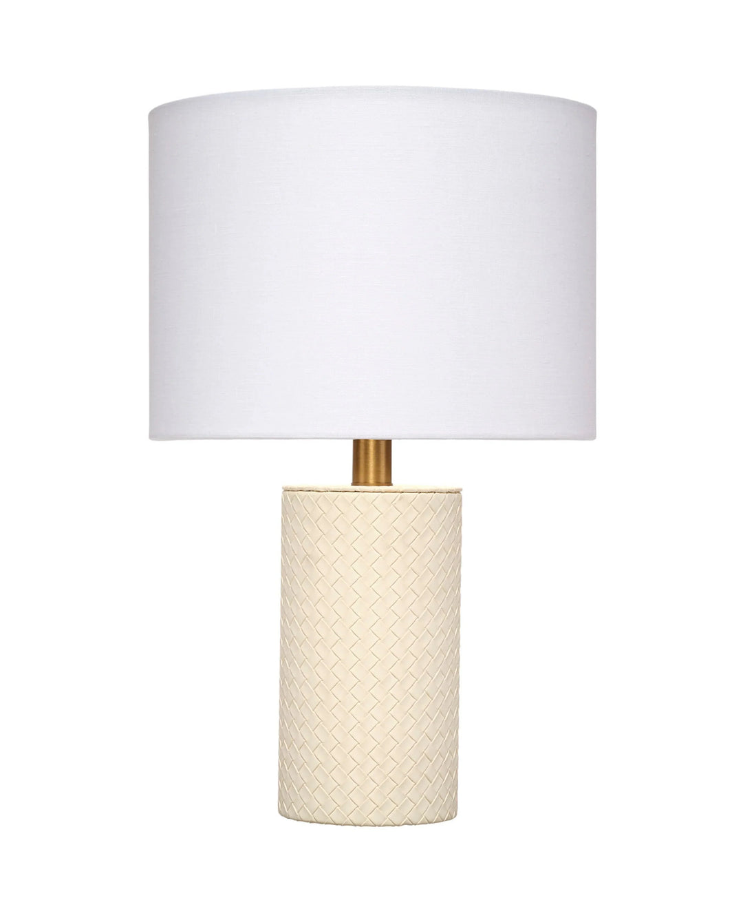 Roman Leather Table Lamp with Linen Shade