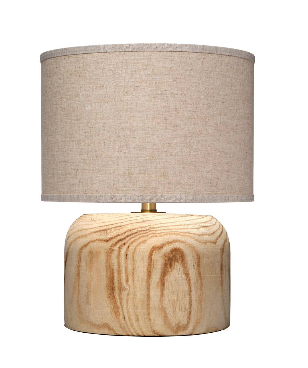 Timber Table Lamp with Linen Shade - AmericanHomeFurniture