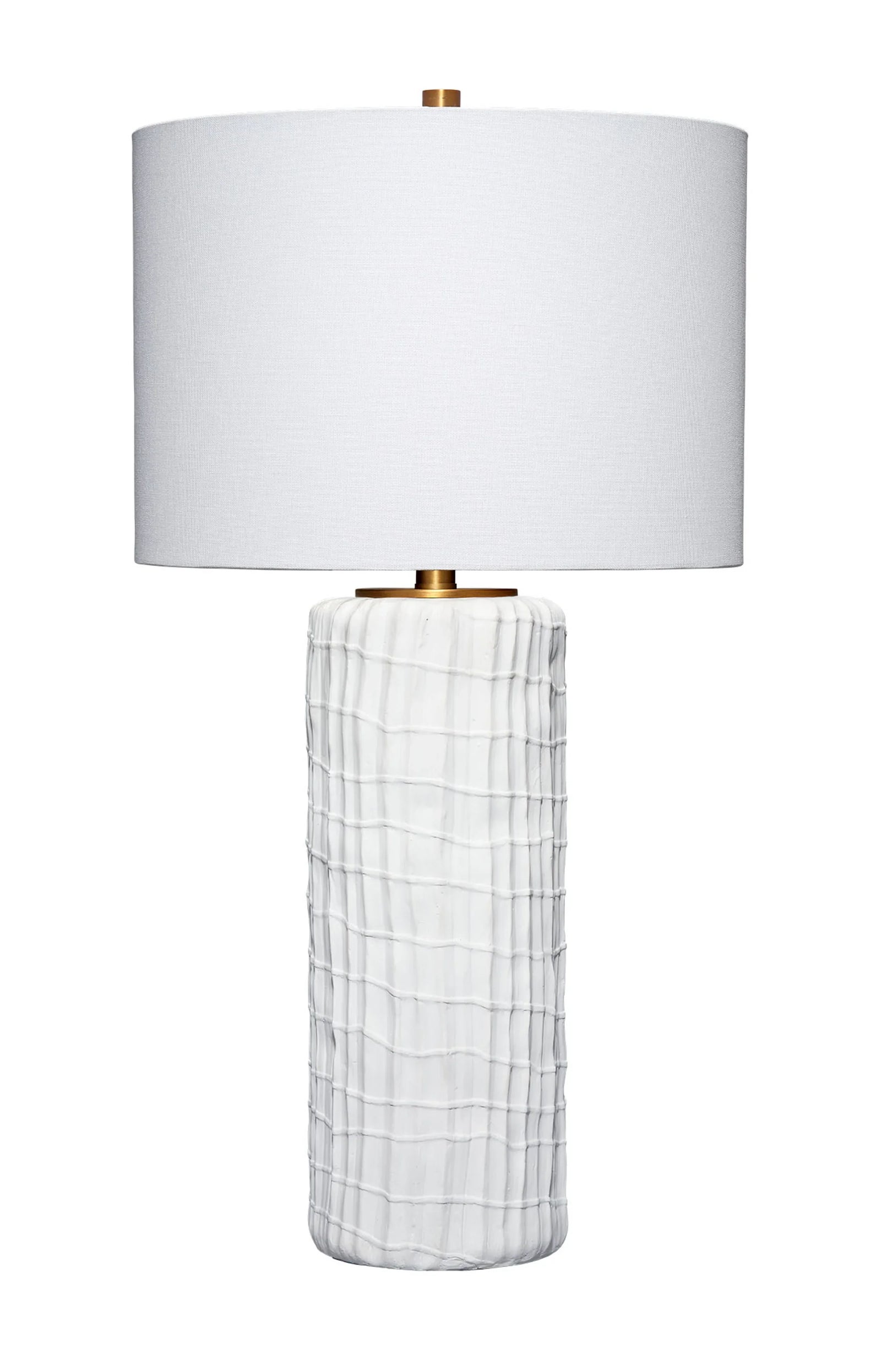 Jamie Young Trunk Polyresin Table Lamp with Linen Shade TABLE LAMPS