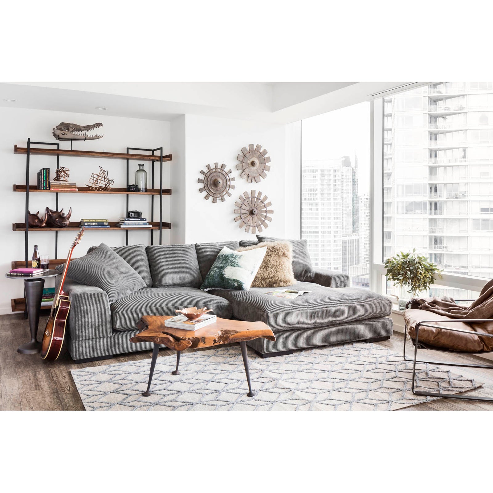 Moe's Home Collection - Vancouver Bookshelf Large - LX-1026-03 | American Home Furniture
