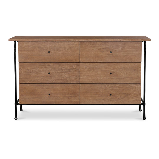 American Home Furniture Moe's Home Collection Rene 6 Drawer Dresser