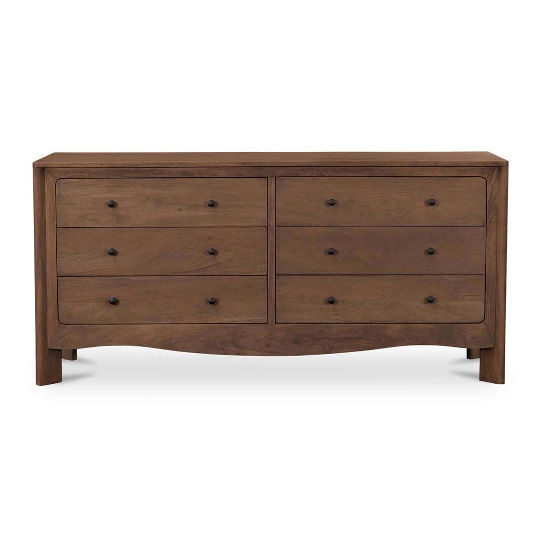 American Home Furniture Moe's Home Collection Mabel 6 Drawer Dresser